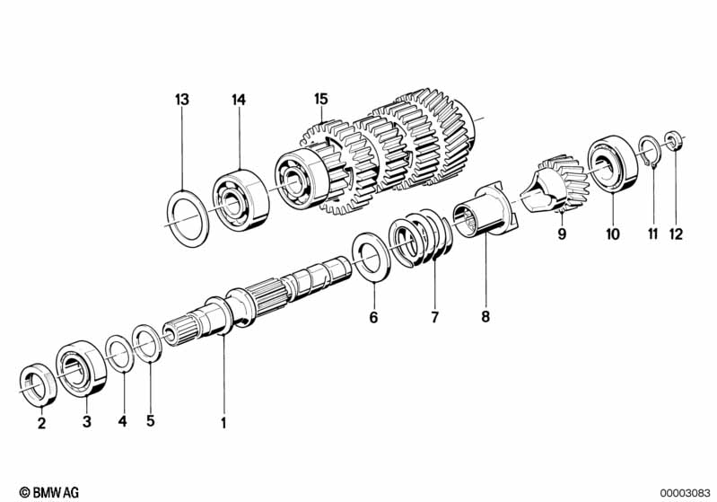 5 speed transmission-drive shaft