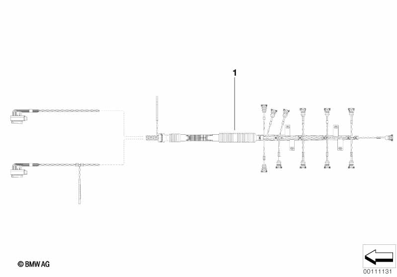Cable harness injectionvalve