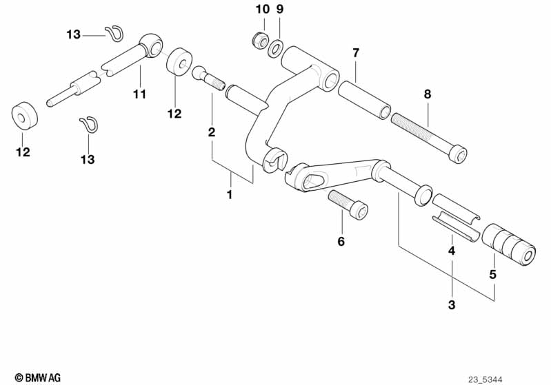 External gearshift parts/Shift lever