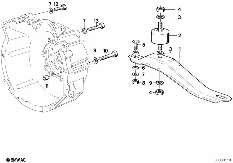 Gearbox suspension/mounting