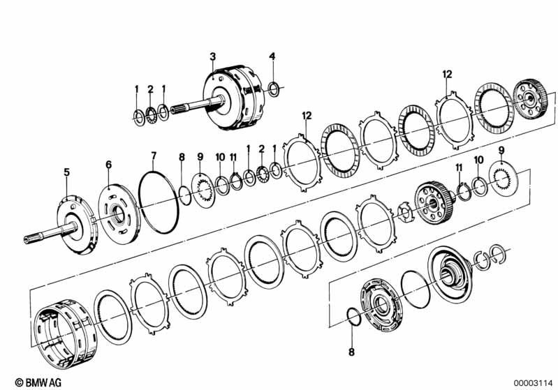 ZF 3HP12 hnací spojka A/B