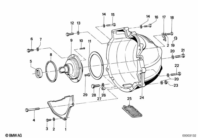 Bw 65 housing parts/lubricat.system