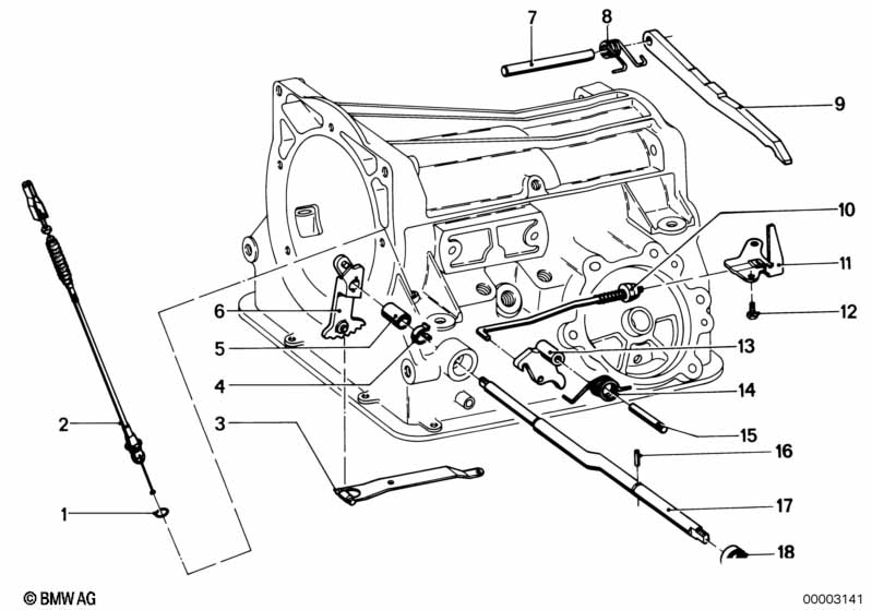Bw 65 gear shift/parking lock