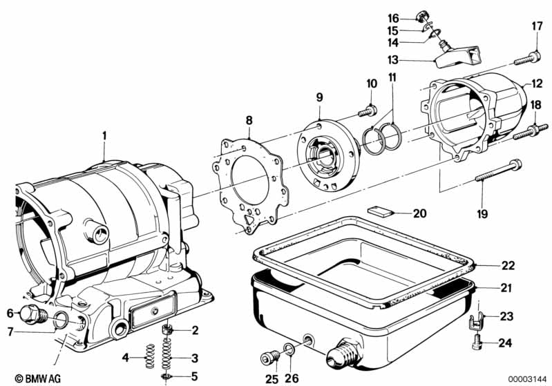 ZF 3hp22 housing parts/oil pan