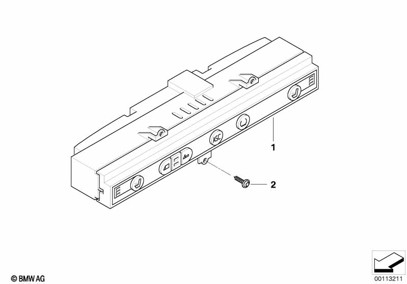 Genuine BMW 61317839178 E85 Switch Unit, Center Console (Inc. Z4 M3.2) | ML Performance EU Car Parts