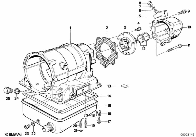 ZF 3hp22 housing parts/oil pan