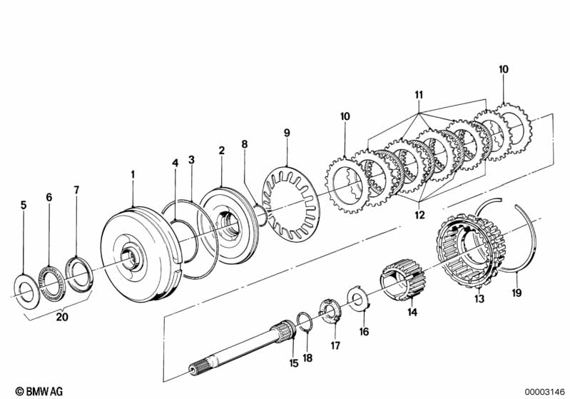 ZF 3hp22 drive clutch A