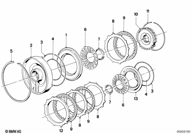 ZF 3hp22 brake clutch C/C'