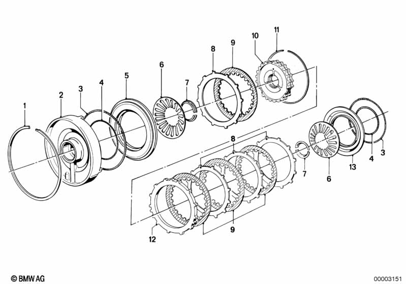 ZF 3hp22 brake clutch C/C'