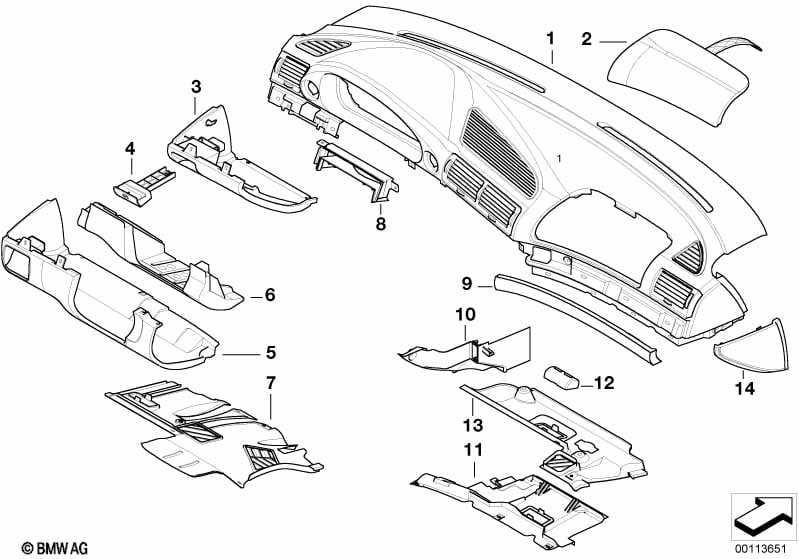 Trim panel dashboard
