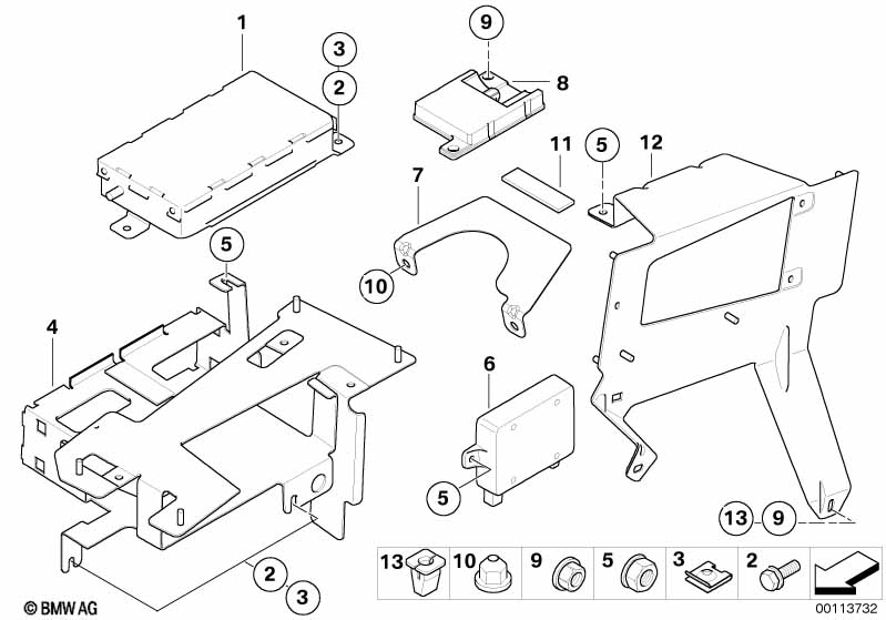 Single parts, SA 644, trunk