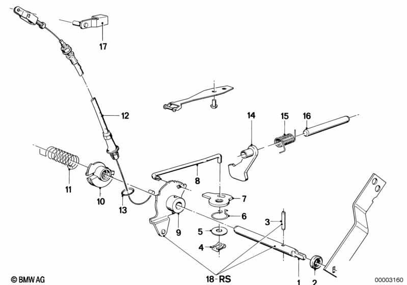 Genuine BMW 24341206199 E23 E30 E32 Retainer Spring (Inc. 324d, M535i & 735i) | ML Performance EU Car Parts