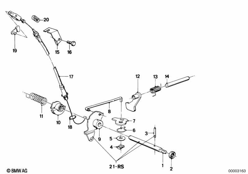 ZF 3HP22 řazení/parkovací západka