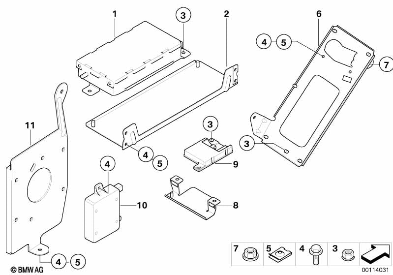 Single parts, SA 644, trunk