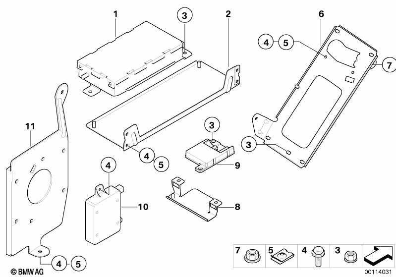 Single parts, SA 644, trunk