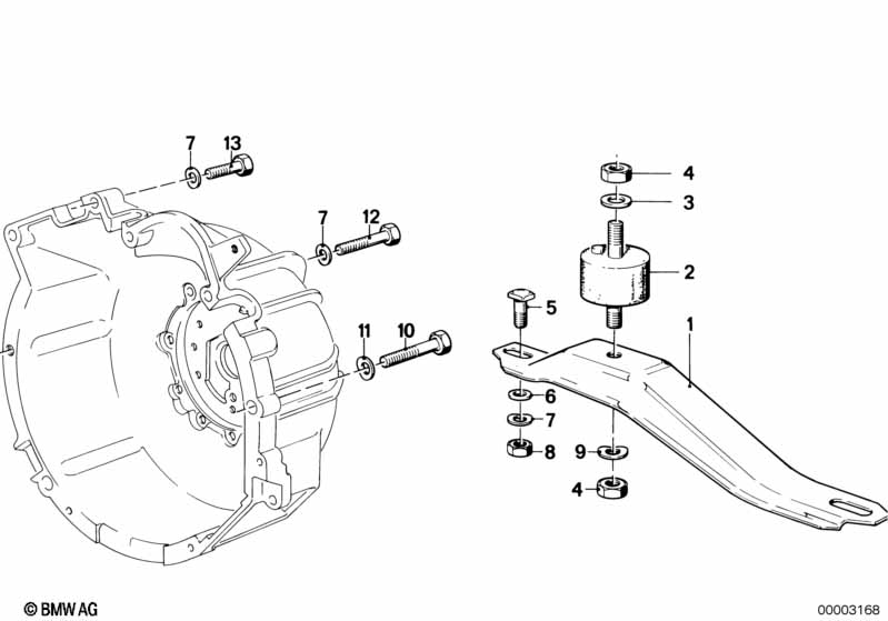 Genuine BMW 24711245178 E21 Cross Member (Inc. 320, 320i & 316) | ML Performance EU Car Parts