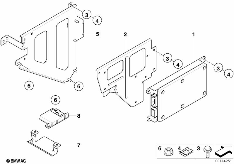 Single parts, SA 638, trunk