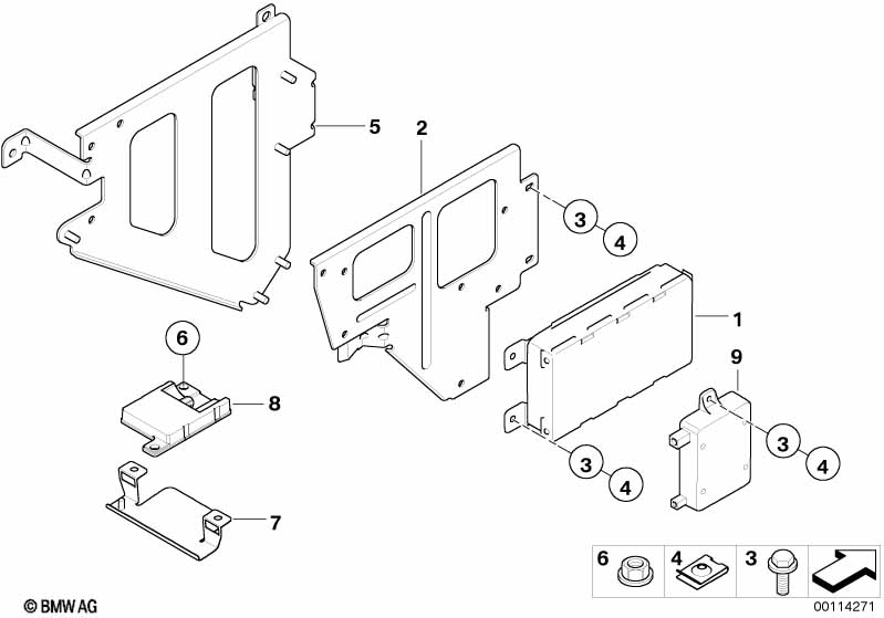 Single parts, SA 644, trunk