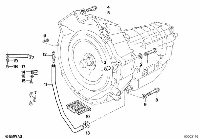 Gearbox mounting parts