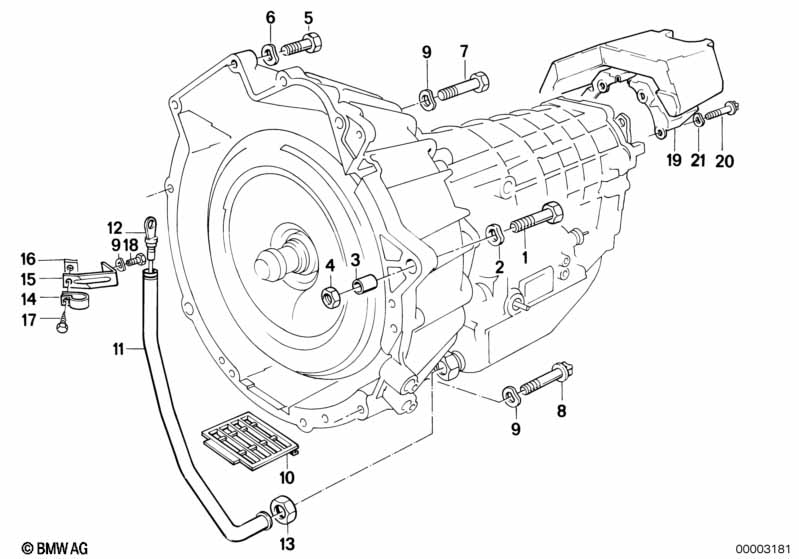 Gearbox mounting parts
