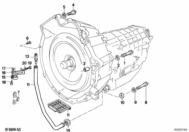 Gearbox mounting parts