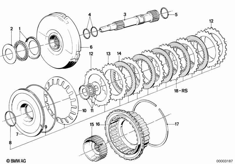 ZF 4hp22/24 drive clutch A