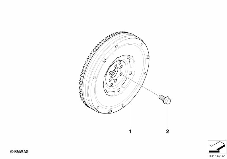 Genuine BMW 11227790852 R50 Hex Bolt M10X45 (Inc. One D) | ML Performance UK Car Parts