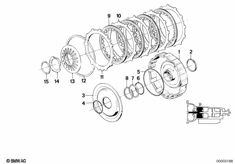 ZF 4hp22/24 drive clutch B