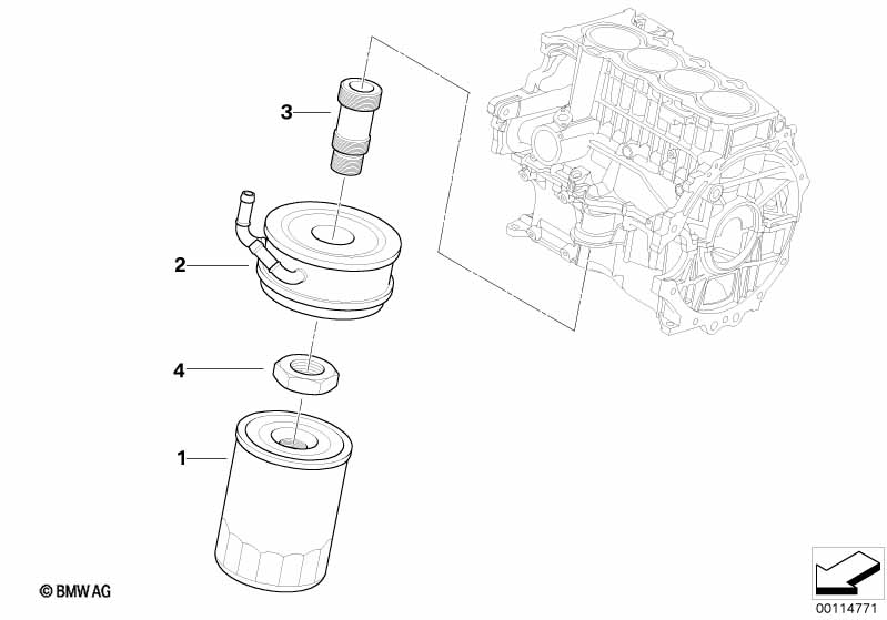 Genuine BMW 11427791066 R50 Hex Nut (Inc. One D) | ML Performance UK Car Parts
