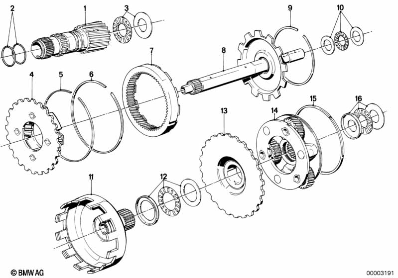 ZF 4hp22/24 planet wheel sets
