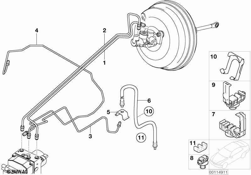 Genuine BMW 34326762209 E53 Pipe (Inc. X5 3.0i, X5 4.4i & X5 4.8is) | ML Performance UK Car Parts