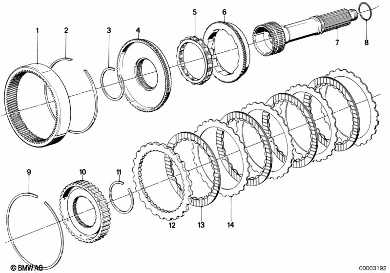 ZF 4hp22/24 drive clutch E