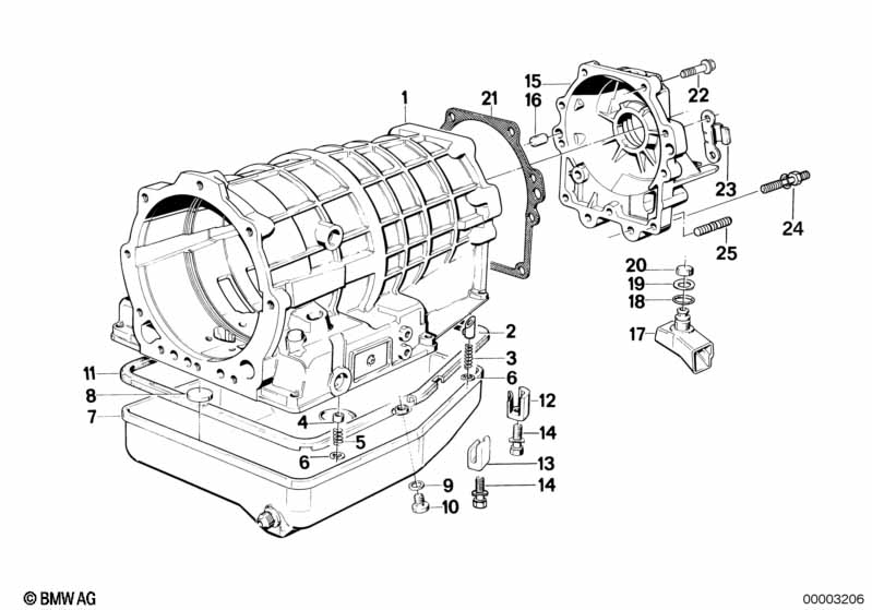 ZF 4hp22/24 housing parts/oil pan