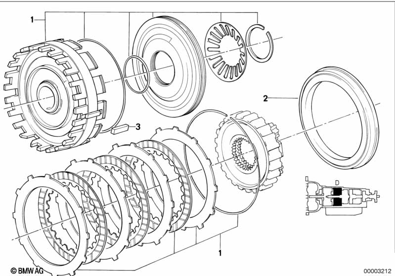 ZF 4hp22/24 brake clutch D
