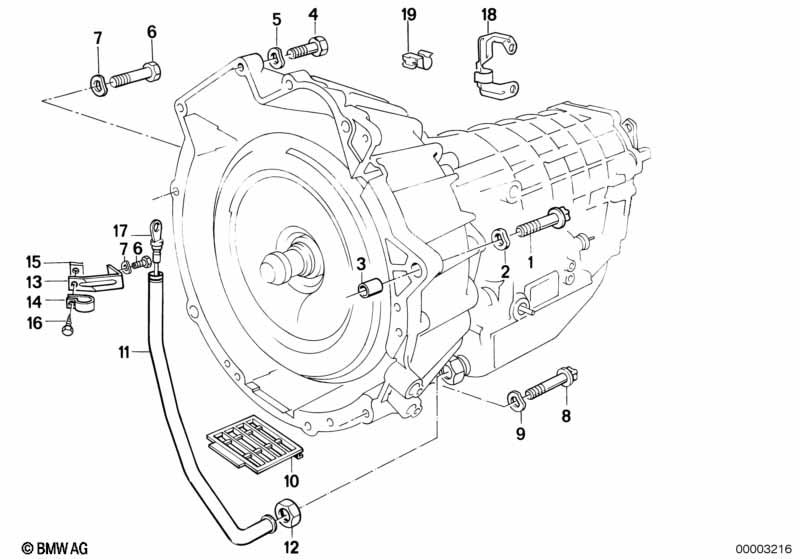 Gearbox mounting parts