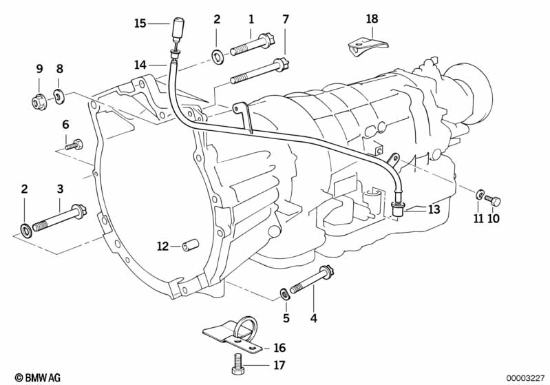 Gearbox mounting parts