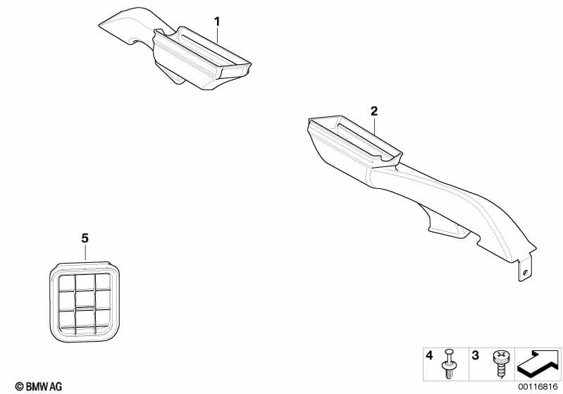 Genuine BMW 64227036351 E85 E86 Air Duct, Left Footwell (Inc. Z4) | ML Performance UK Car Parts