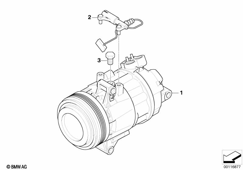 Genuine BMW 64509182800 E85 E86 Rp A/C Compressor (Inc. Z4 3.0i, Z4 2.5si & Z4 2.5i) | ML Performance UK Car Parts