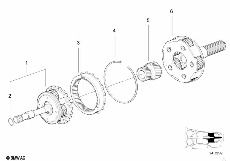 Genuine BMW 24221421547 E39 E32 E34 Snap Ring (Inc. 750iL, 840Ci & 750iLP) | ML Performance EU Car Parts