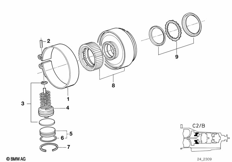 A5S310Z drive clutch B/brake band c2