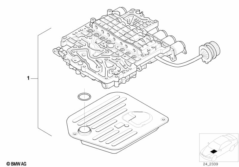 Genuine BMW 24347521639 E38 E39 E53 At-Control Valve Assy (Inc. 735i, 540iP & 735iL) | ML Performance EU Car Parts