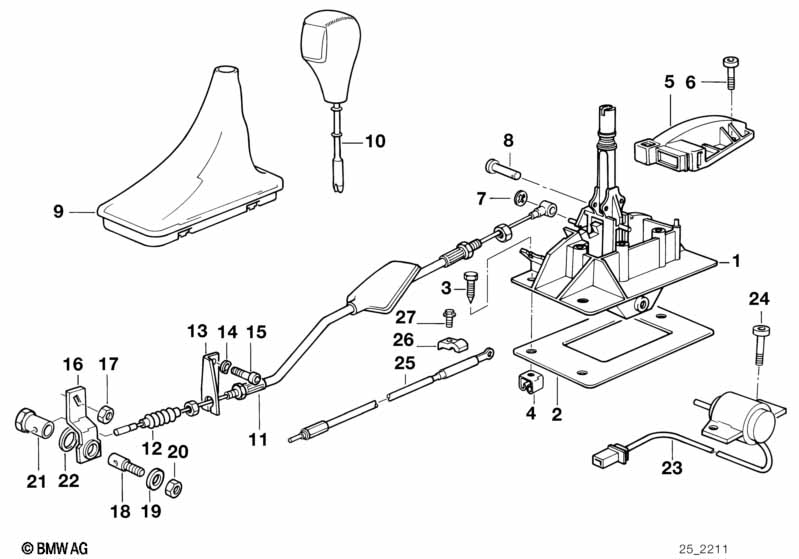 Genuine BMW 25161218974 E31 Gear Shift Lug (Inc. 850Ci) | ML Performance EU Car Parts