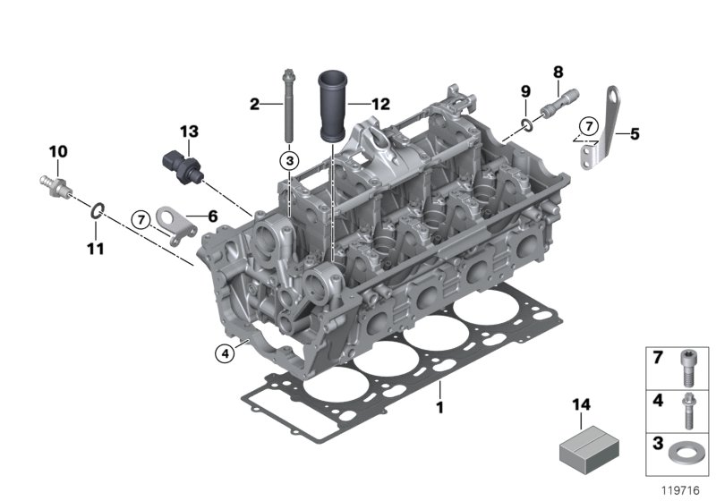 Genuine BMW 11127530256 E64 E63 E70 Cylinder Head Gasket Asbestos-Free 0,75mm (Inc. X5 4.8is, 750i & 650i) | ML Performance UK Car Parts