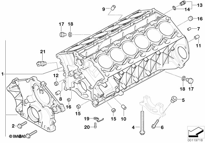 Genuine BMW 11427504951 E65 RR1 Oil Spraying Nozzle (Inc. Coupé, Drophead & 760LiS) | ML Performance UK Car Parts