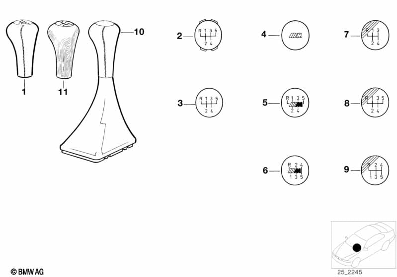 Gearshift knobs/coverings/plaques