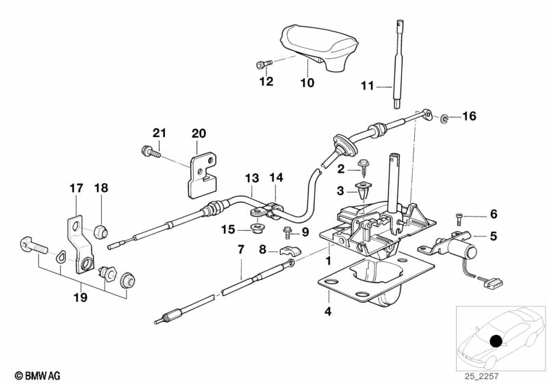 Shift interlock automatic transm. japan