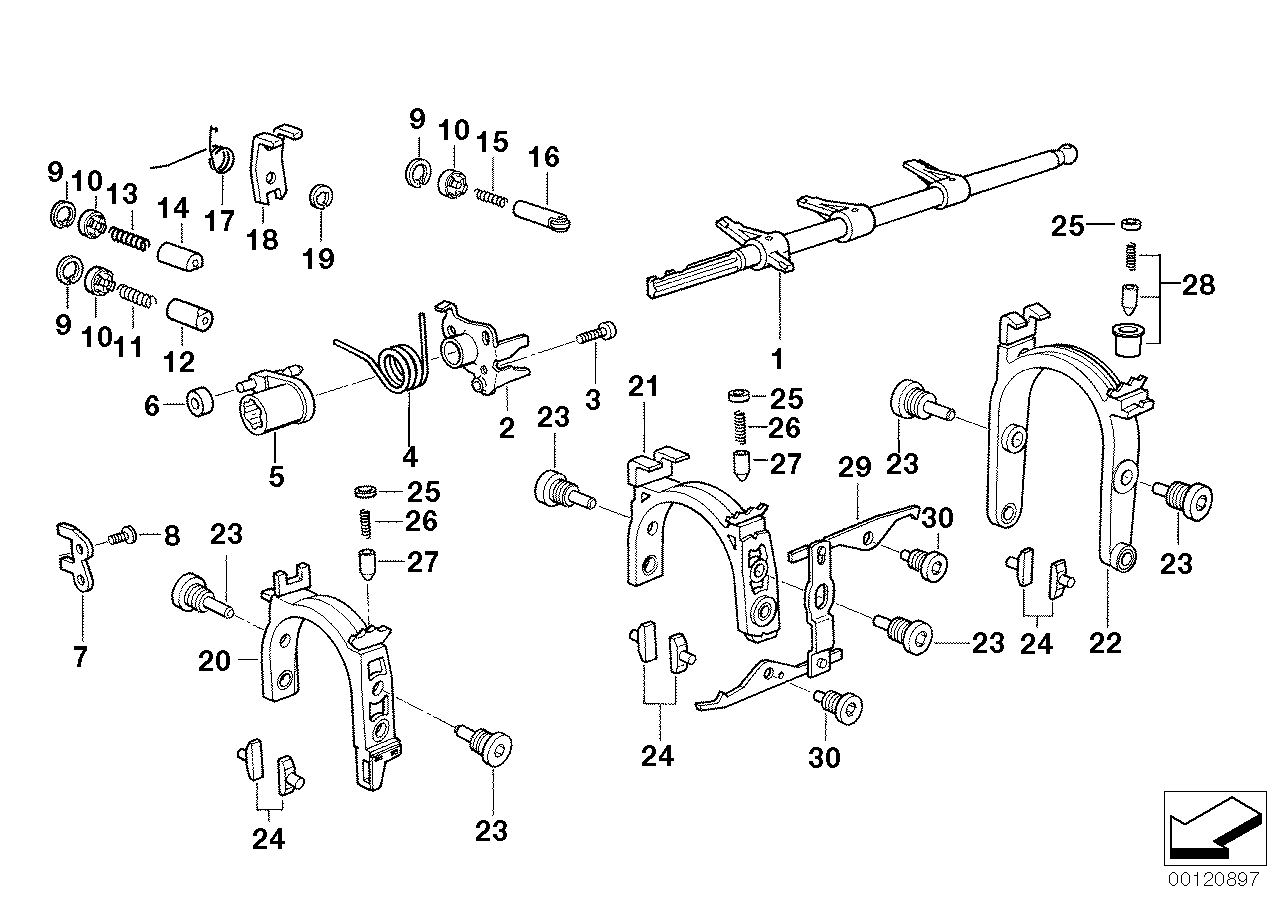 Genuine BMW 23117525048 E34 E36 E38 Set Of Detent Pins (Inc. 330Ci, Z3 3.0i & 330xd) | ML Performance UK Car Parts