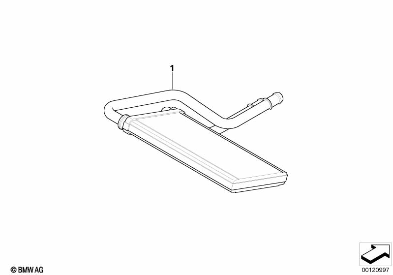 Genuine BMW 64116927614 E85 E86 Heating Element With Double Pipe (Inc. Z4) | ML Performance UK Car Parts