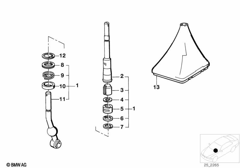 Gearshift manual transmission