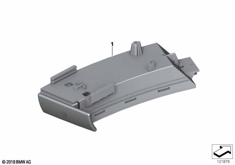 Genuine BMW 51457070324 E85 E86 Cup Holder Right SCHWARZ (Inc. Z4 2.5i, Z4 2.0i & Z4 2.2i) | ML Performance UK Car Parts